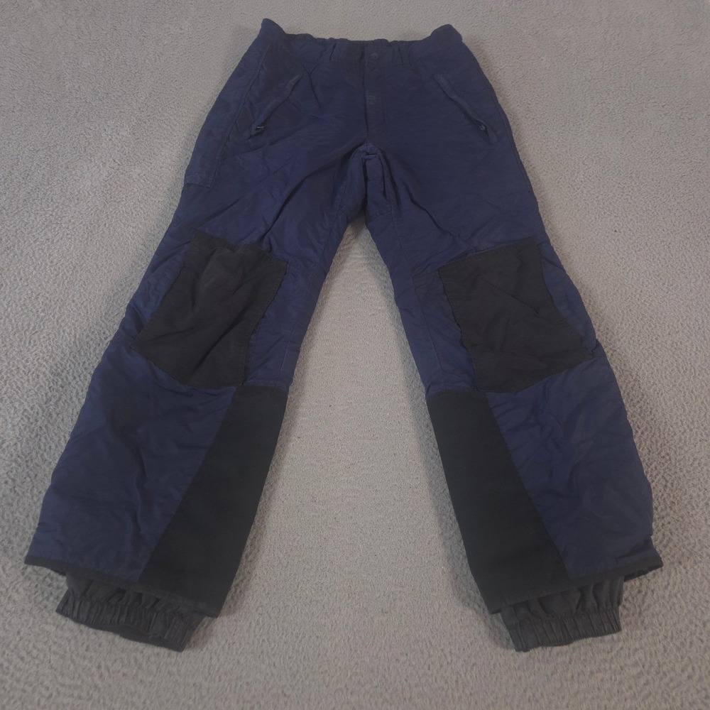 VINTAGE Columbia Pants Mens M Navy Blue Straight Leg Insulated Snow Ski Y2K